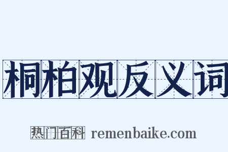 桐柏观反义词是什么意思的图片